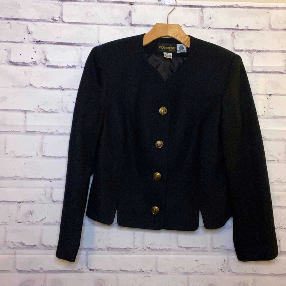 Black blazer career jacket